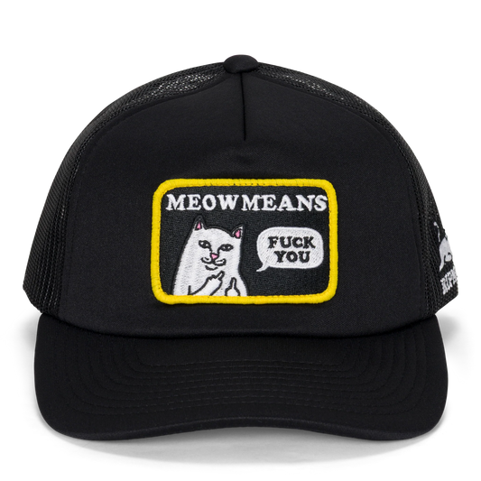 MEOW MEOW TRUCKER HAT (BLACK)
