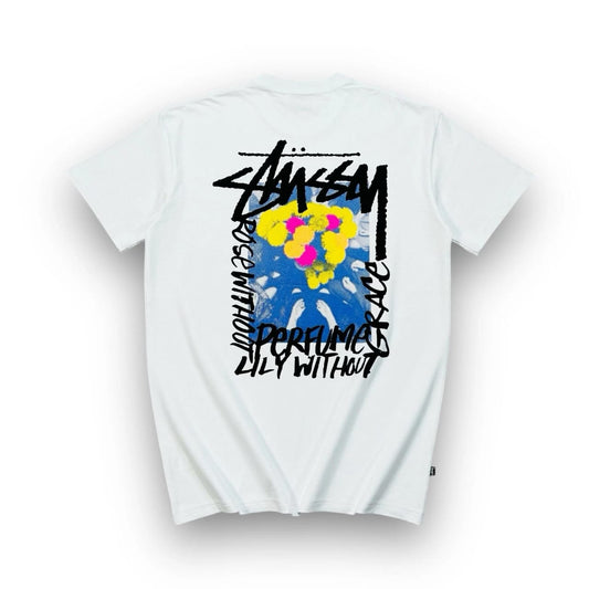 Camiseta Stussy Manos Alrededor de Flores