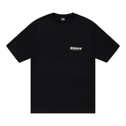 camiseta stussy black pool piscodelico