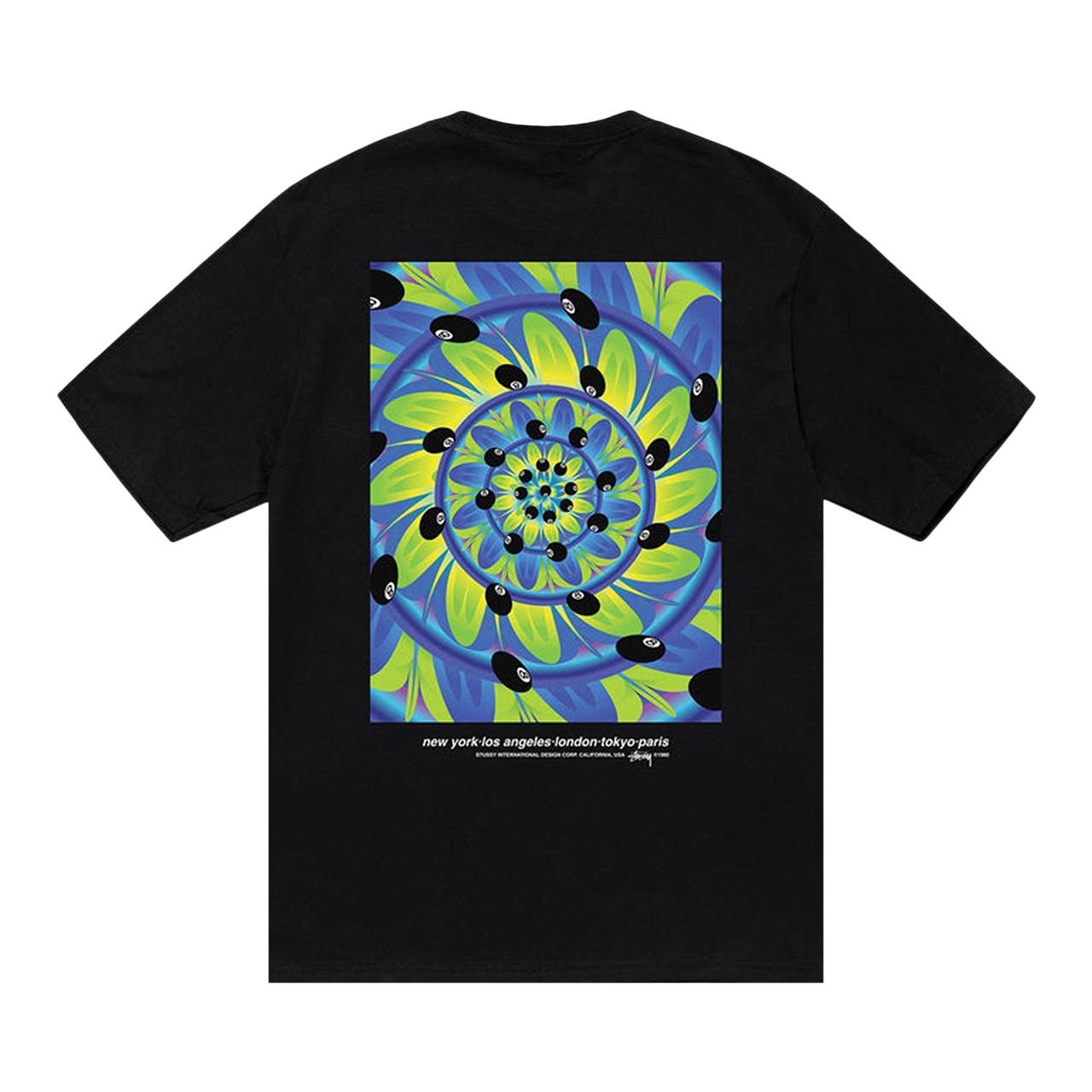 camiseta stussy black pool piscodelico