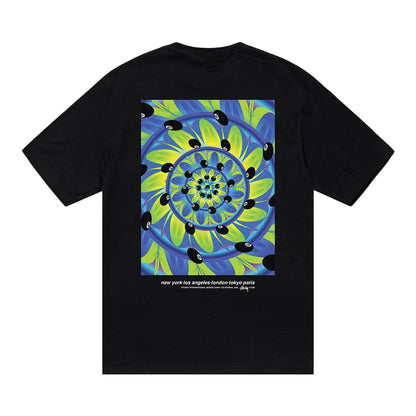 camiseta stussy black pool piscodelico