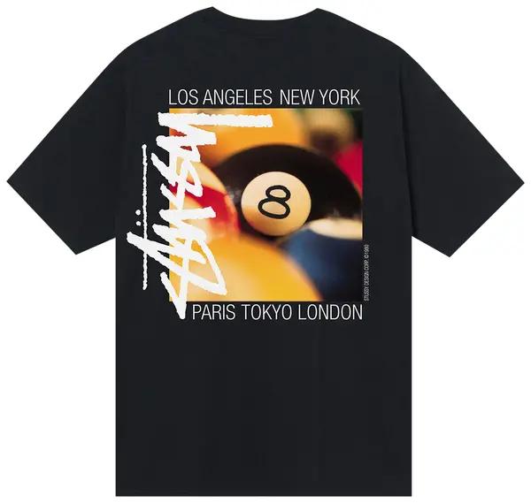Camiseta Stussy Black Eight Ball Pool