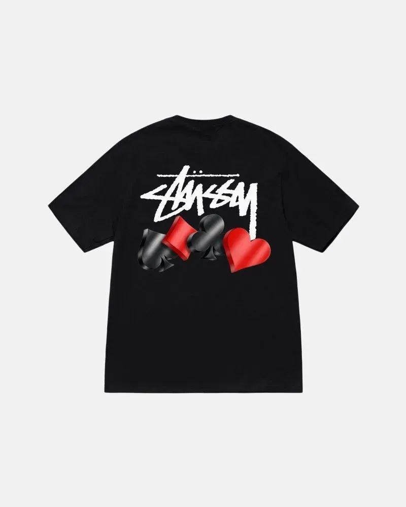 Camiseta Stussy Black Poker