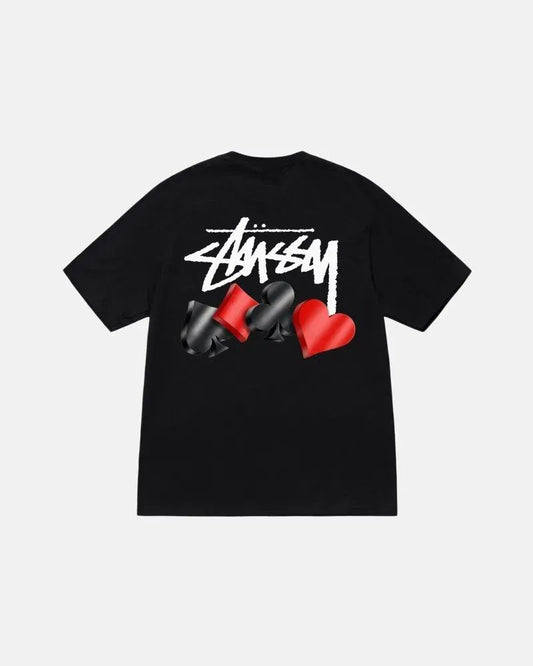 Camiseta Stussy Black Poker
