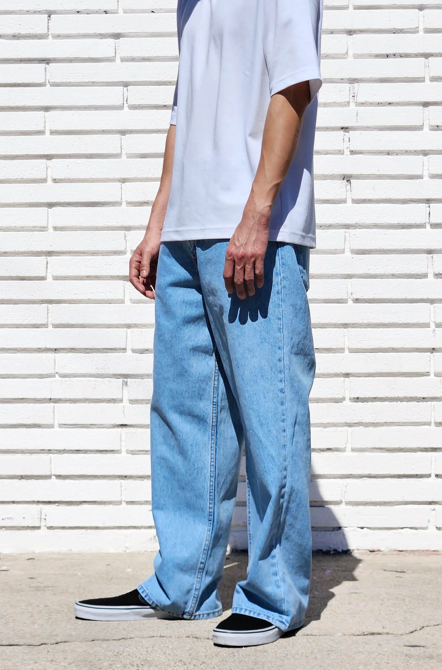 NEO BLUE PANTS PASTEL SUPER BAGGY