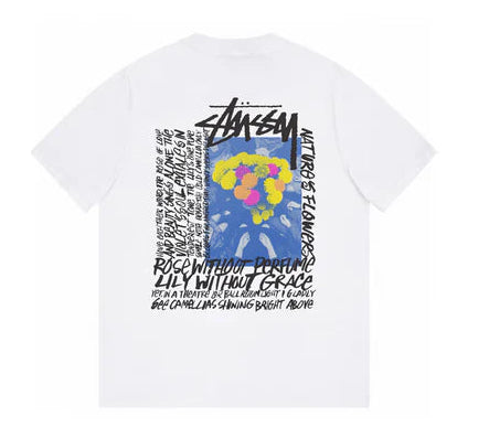 Camiseta Stussy Manos Alrededor de Flores