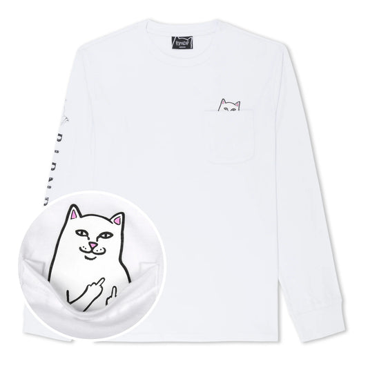 LORD NERMAL L/S POCKET TEE (WHITE)