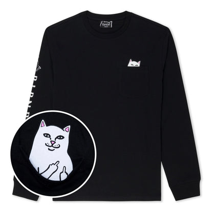 LORD NERMAL L/S POCKET TEE (BLACK)