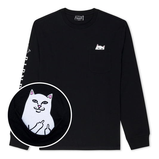 LORD NERMAL L/S POCKET TEE (BLACK)