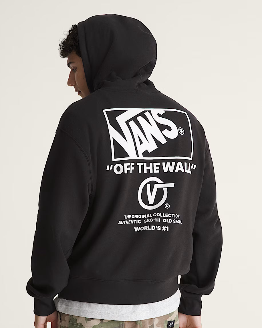 Stacked Hi Pullover Black/White