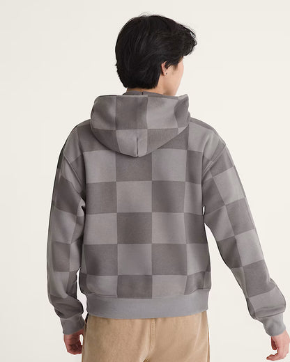 Tonal Check Stretch Log Pewter