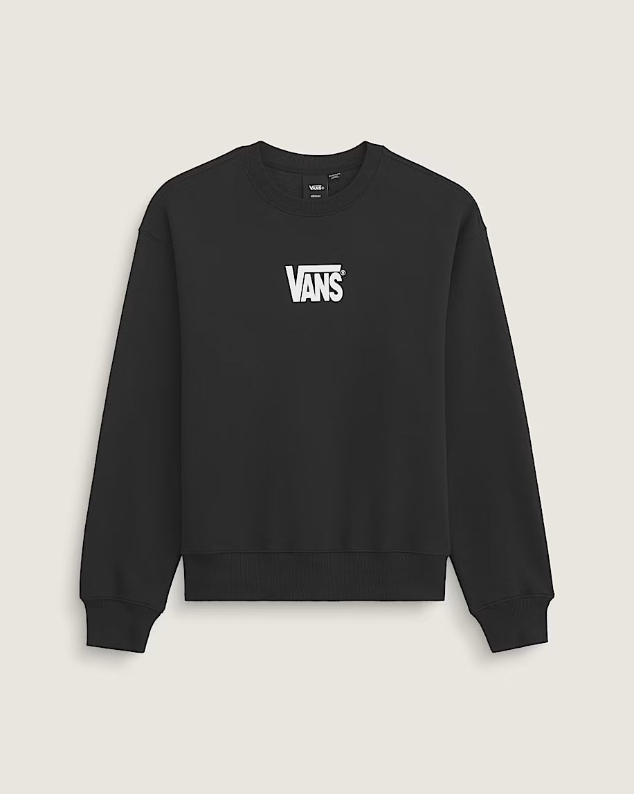 Stretch Logo Crew Black/White