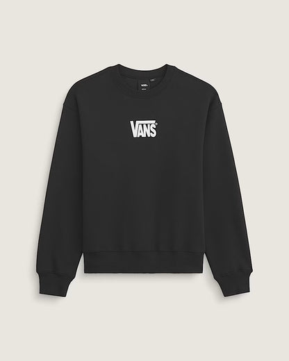 Stretch Logo Crew Black/White