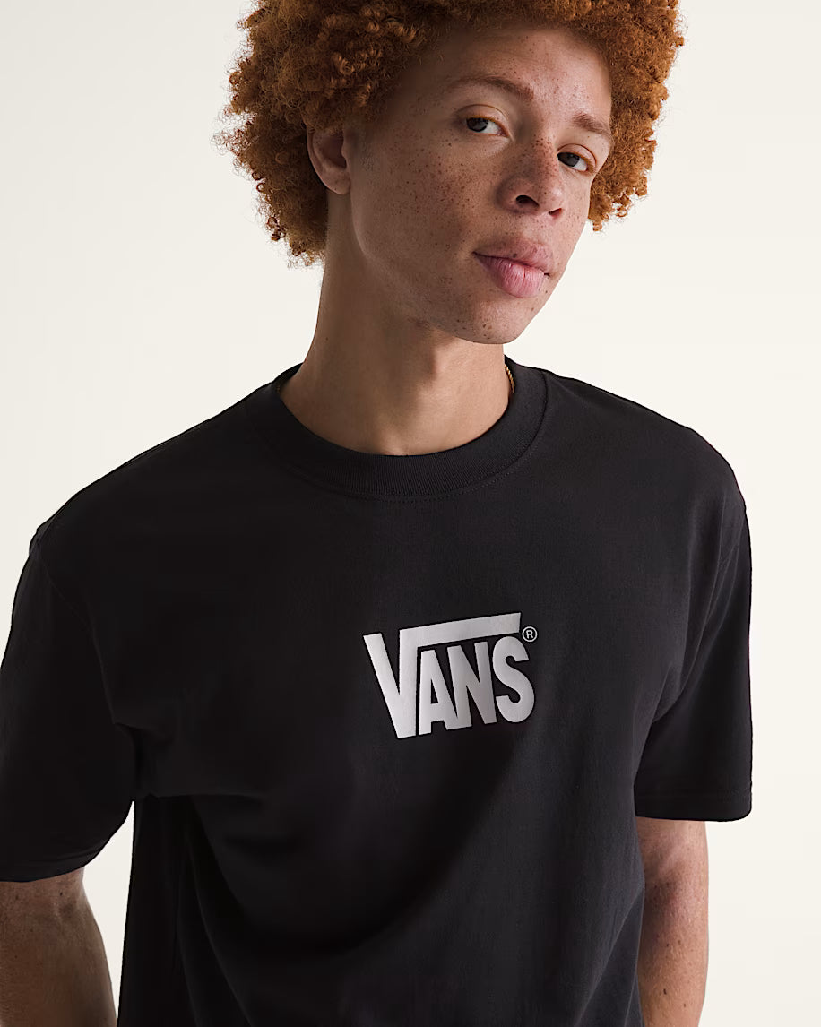 Stretch Logo SS Tee Black/White