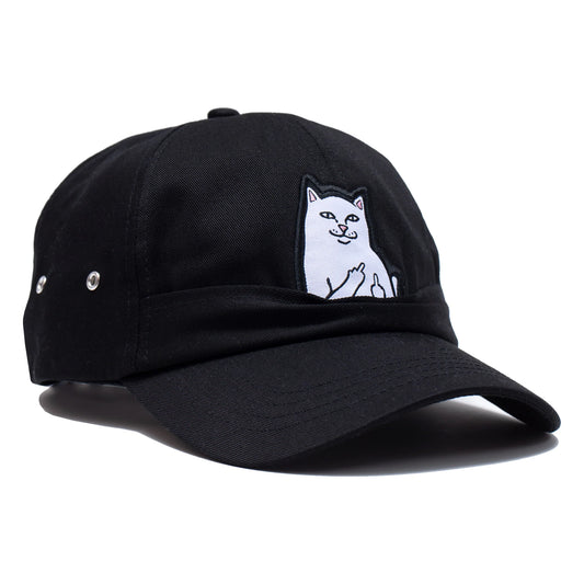 LORD NERMAL 6 PANEL POCKET HAT (BLACK)