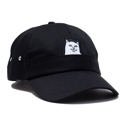 LORD NERMAL 6 PANEL POCKET HAT (BLACK)