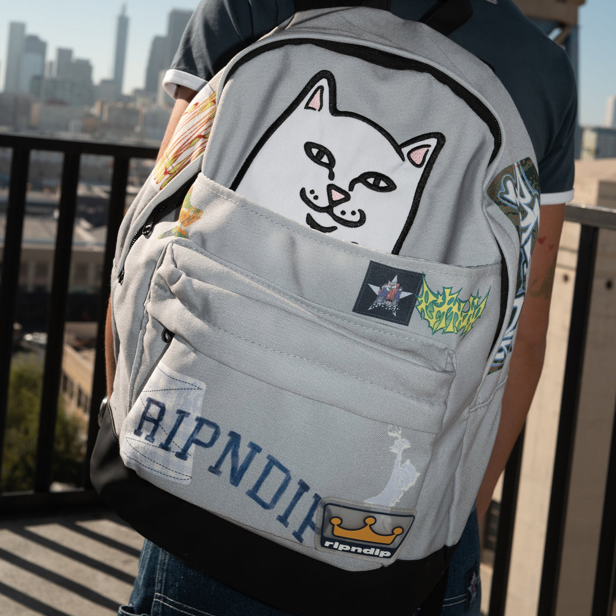 LORD NERMAL SKYLINE VELCRO BACKPACK (MULTI)
