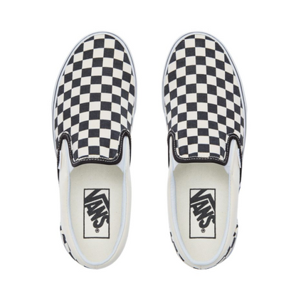 Vans Slip On 0EYEBWW-BLACK AND WHITE/CHECKER WHITE