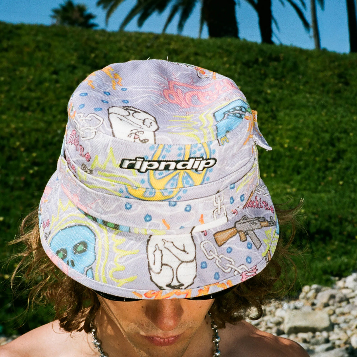 BORN TO LOVE BOONIE HAT (CORNFLOWER)
