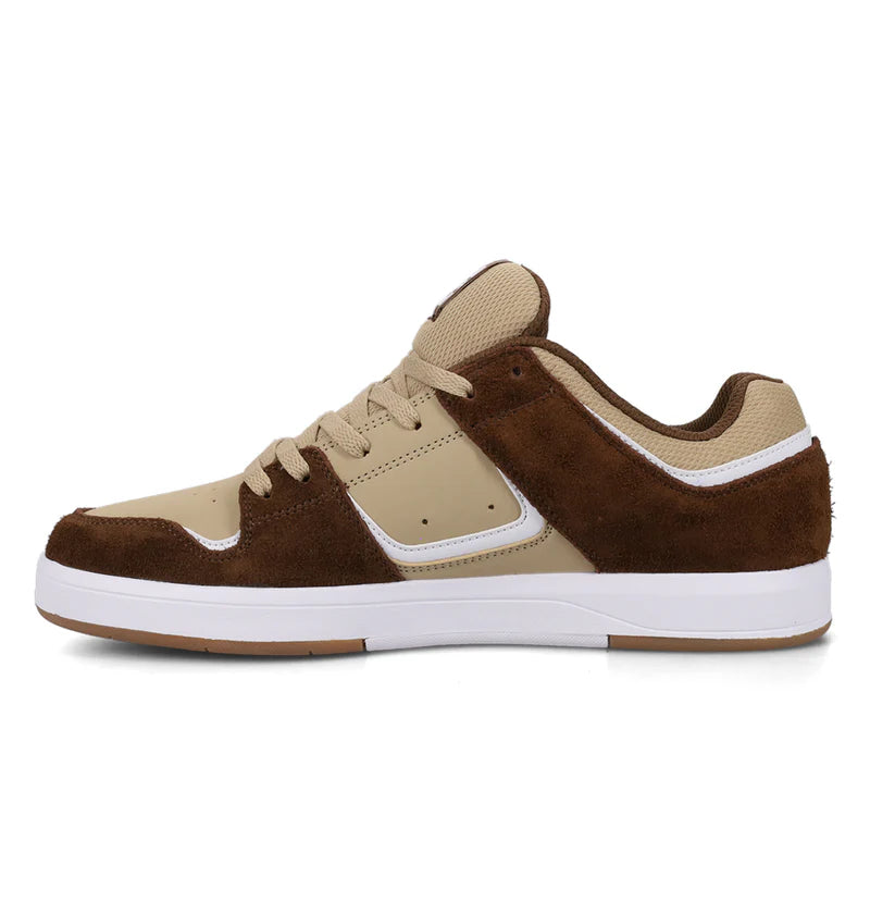 DC SHOES CURE BROWN TAN WHITE