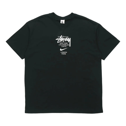 Camiseta Stussy Black NY, LA, Tokyo