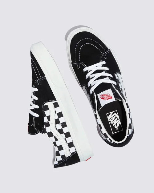 Sk8 Low Black Checkerboard